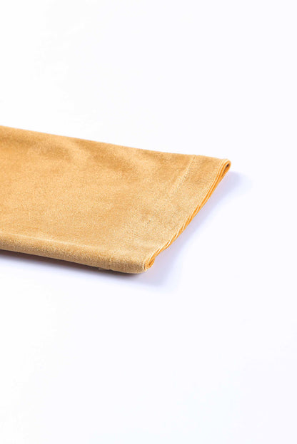 Blazer casual de terciopelo con bolsillos 