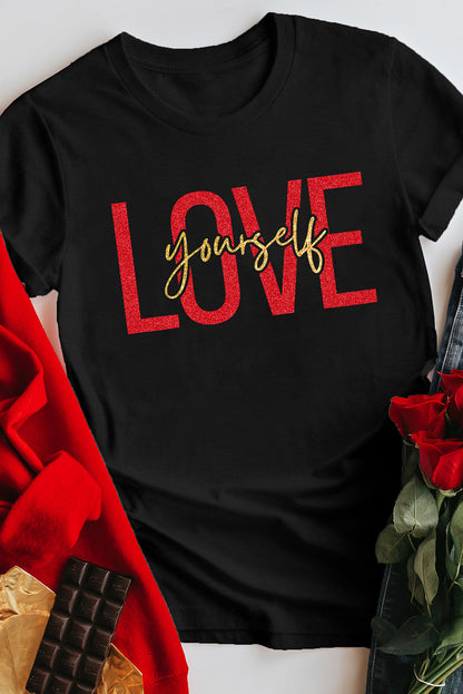 Camiseta de manga corta con estampado gráfico de Merry Christmas Trees