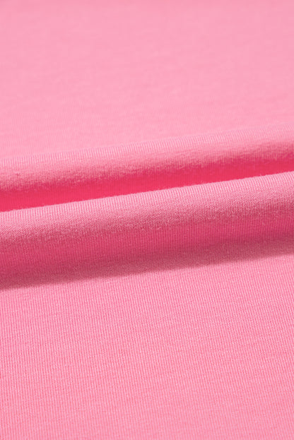 Bonbon Corded Patchwork Pocketed Plus Size T Shirt