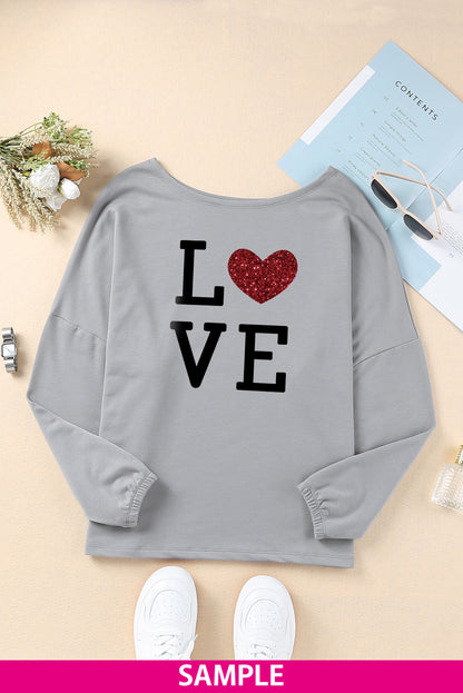 Haut ample à col large et manches chauve-souris 