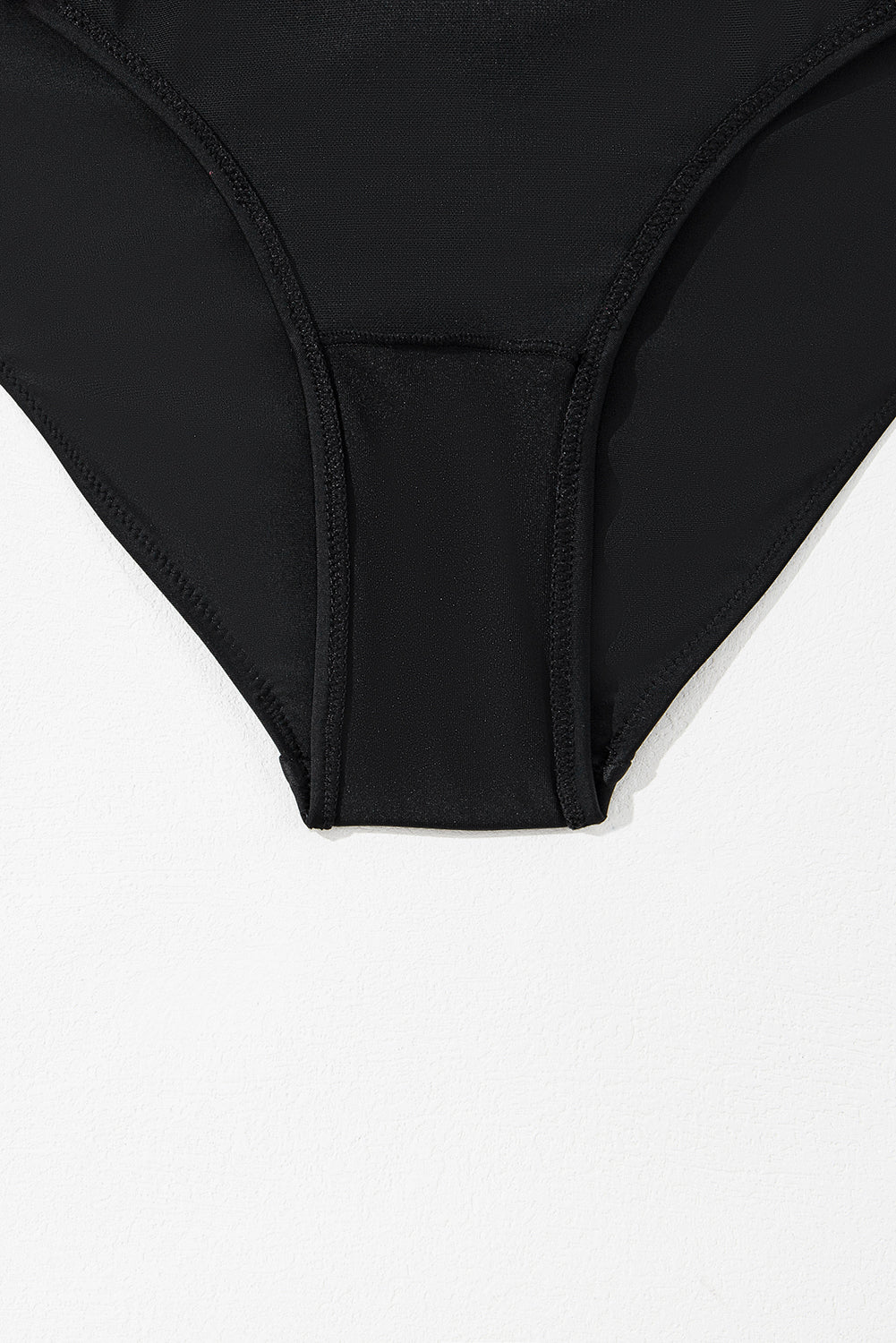 Maillot de bain une pièce à découpes croisées et colorblock rouge rose