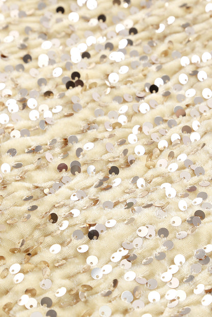 Débardeur à bretelles réglables à paillettes 