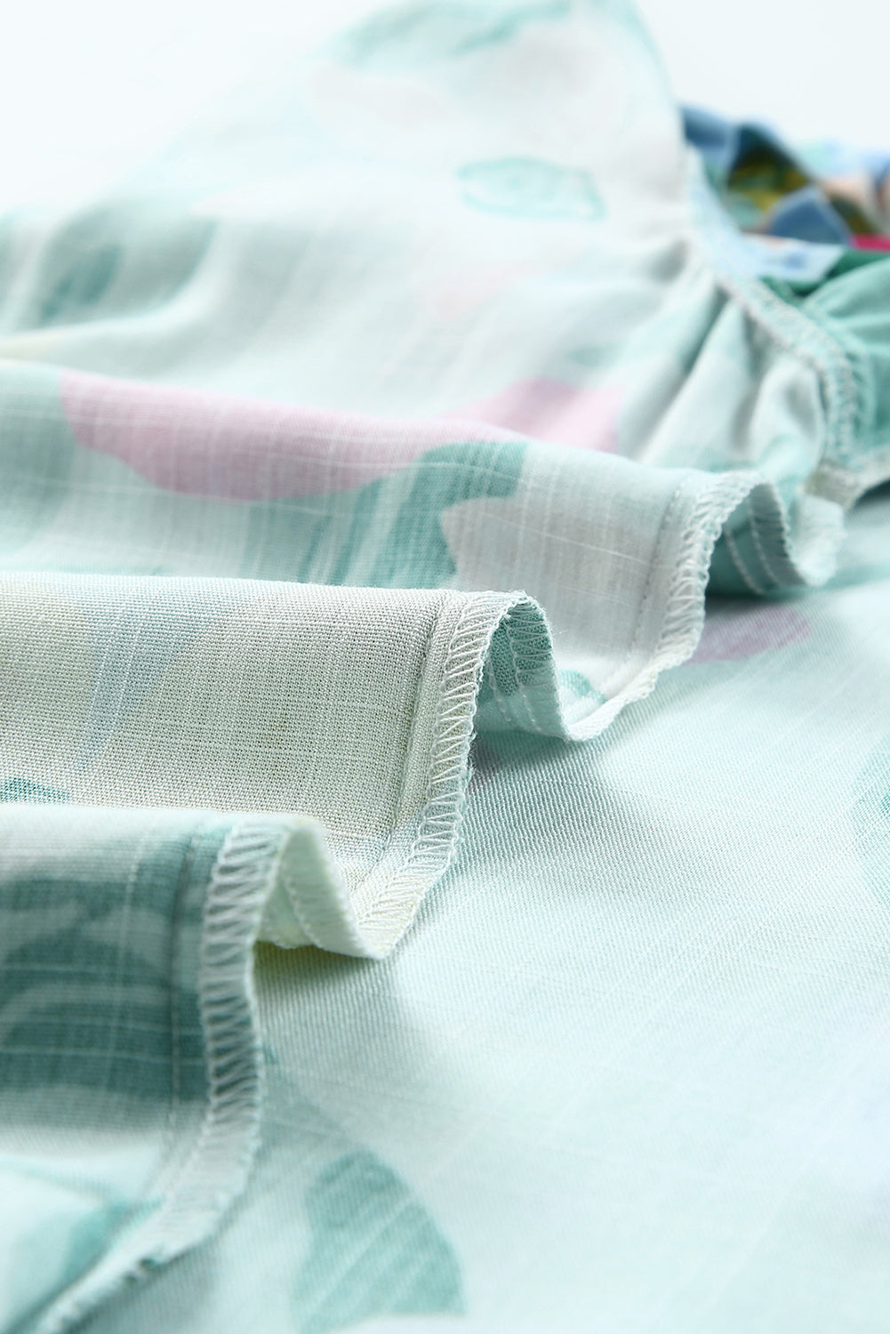 Débardeur à volants et imprimé floral