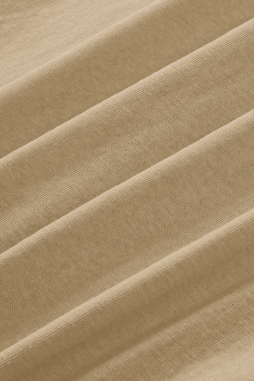 Cardigan ouvert à boutons de couleur unie beige