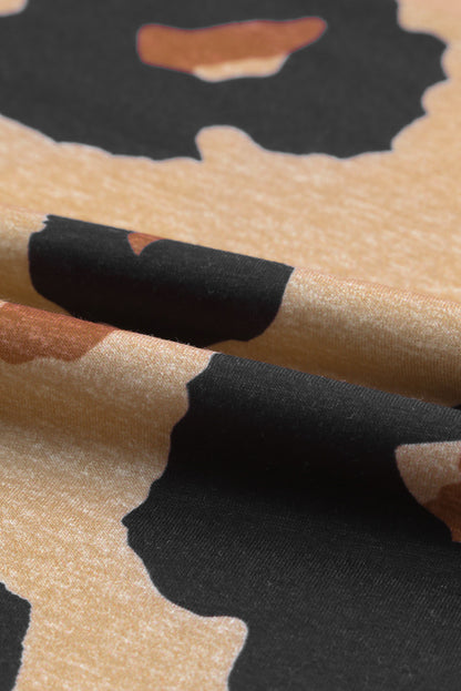 T-shirt ample imprimé léopard boyfriend 