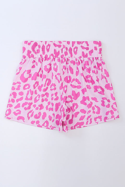 Leopard High Waisted Athletic Shorts