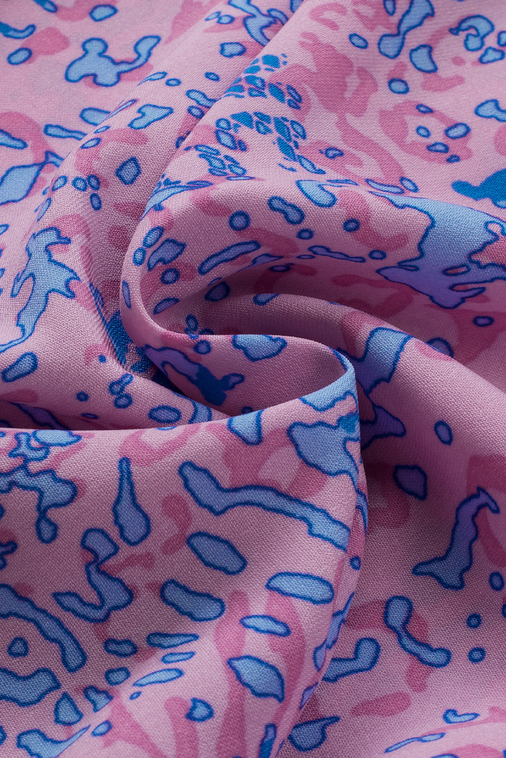 Haut à lacets et volants à imprimé léopard 