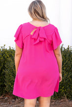 Plus Size Ruffle Sleeve Mini Dress