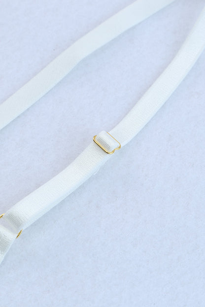 3 piezas set de lencería de malla de encaje con liguero de plumas 