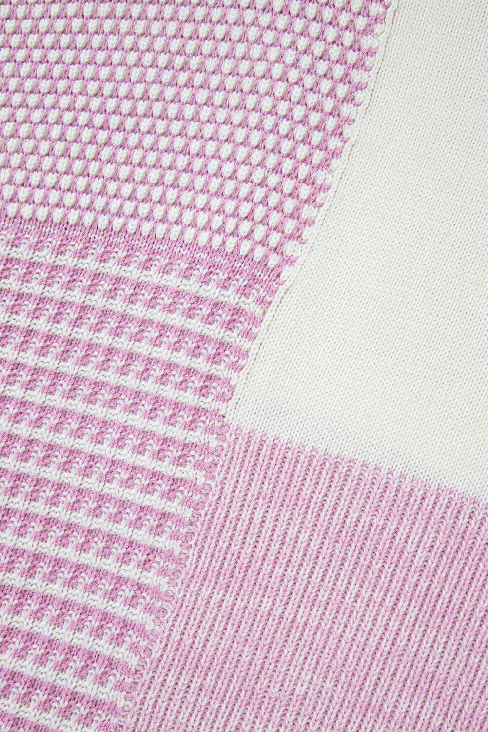 Pull Bonbon à nouer dans le dos et colorblock neutre