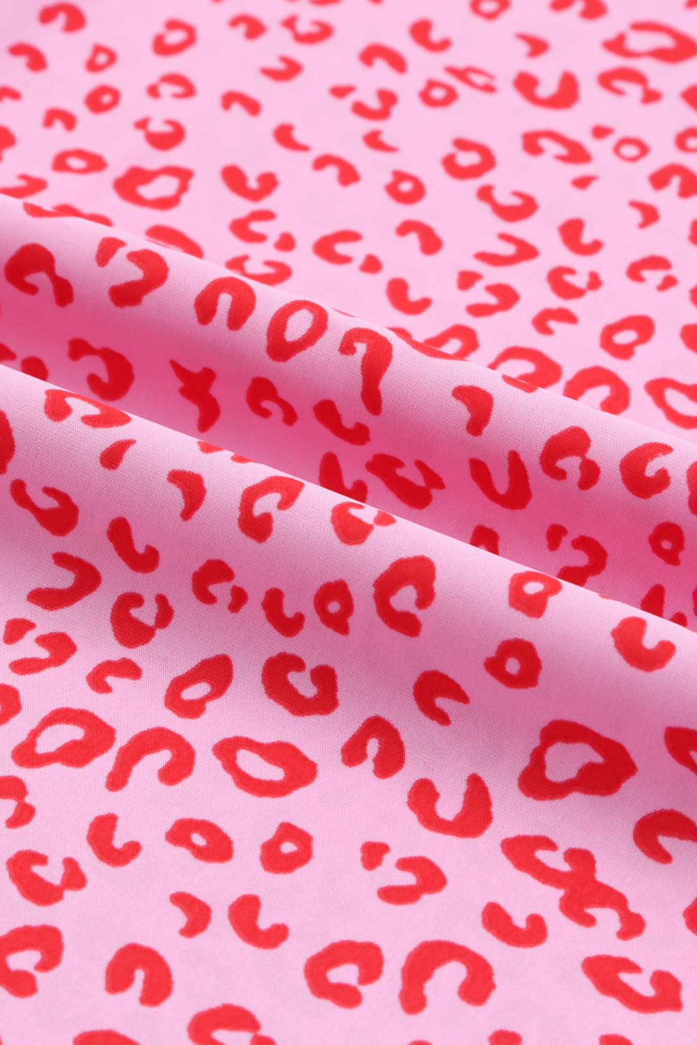 Robe droite à manches mi-longues et imprimé animal