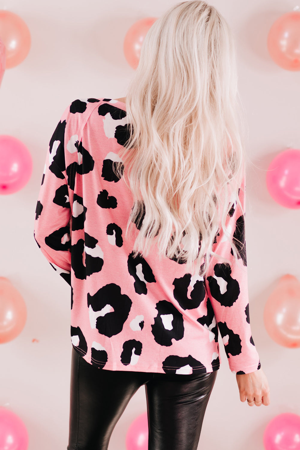 Print Long Sleeve Loose Top