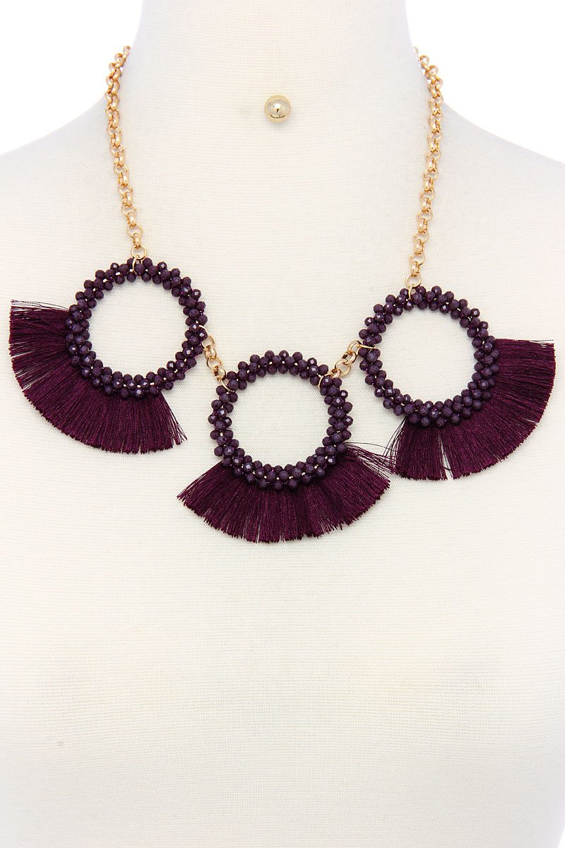 Fashion Chunky Stylish Necklace and Earring Set – alternate view