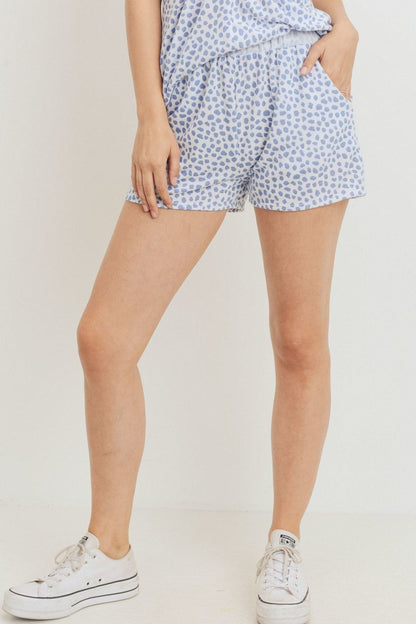Leopard Printed Terry Short Pants – alternate view
