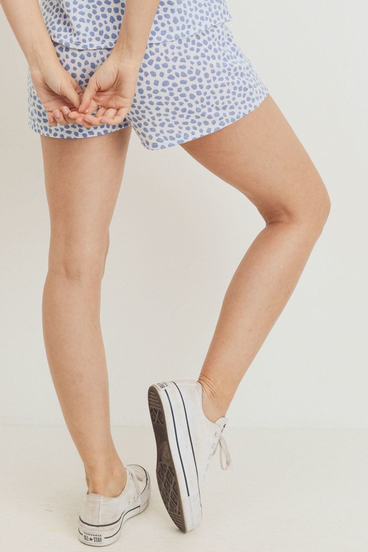 Leopard Printed Terry Short Pants – alternate view