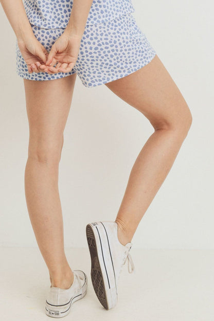 Leopard Printed Terry Short Pants – alternate view