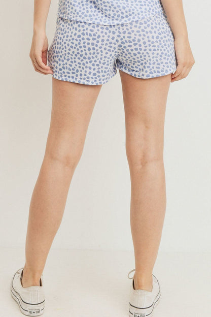 Leopard Printed Terry Short Pants – alternate view