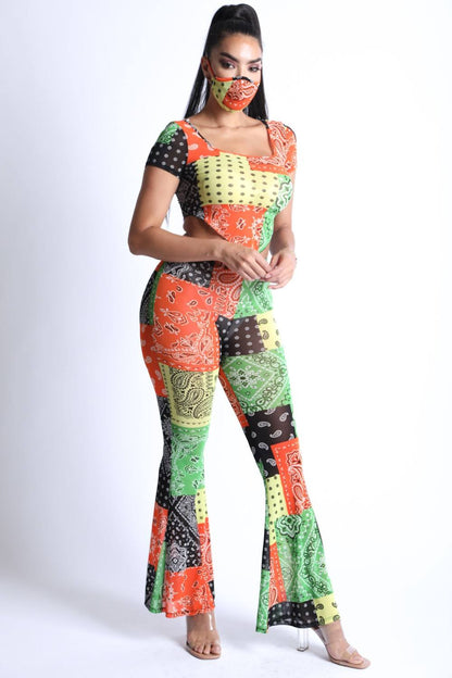 Bandanna Patchwork Mesh Set – alternate view