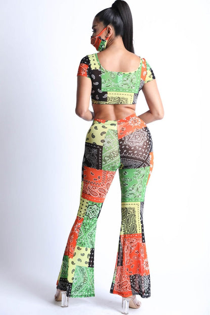 Bandanna Patchwork Mesh Set – alternate view