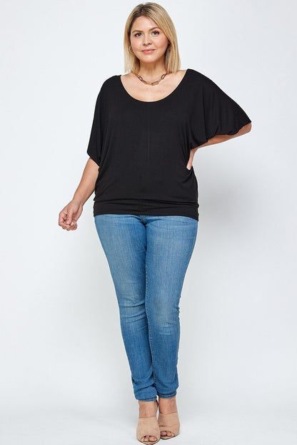 Solid Knit Top, With A Flowy Silhouette – alternate view