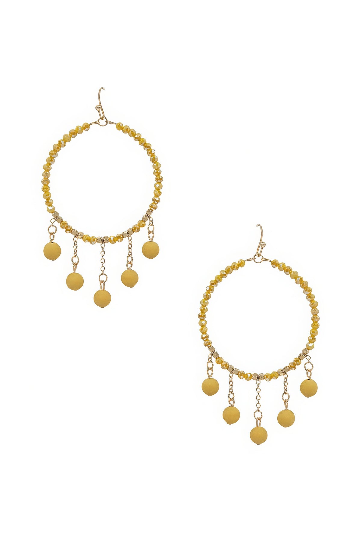 Clay Ball Charm Round Beads Earring – alternate view
