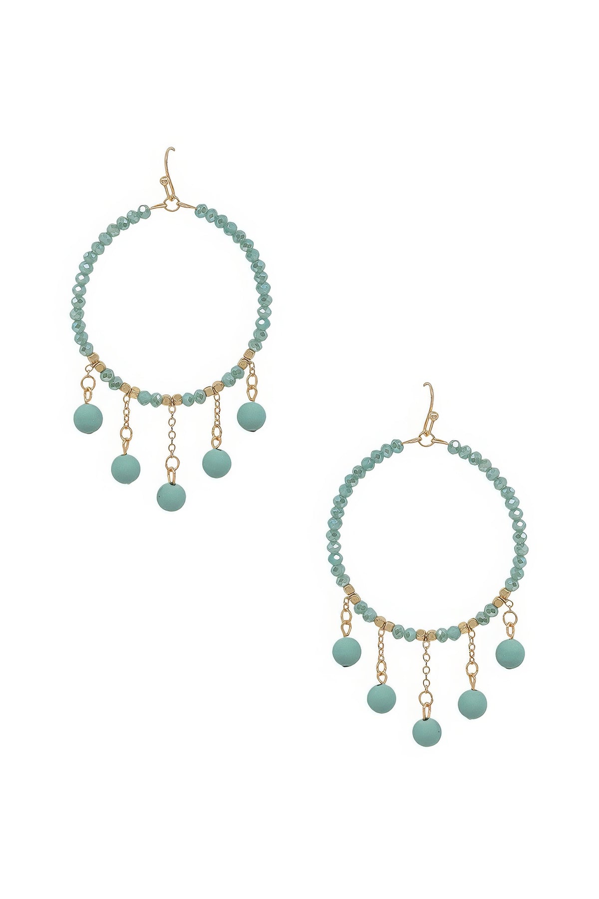 Clay Ball Charm Round Beads Earring – alternate view