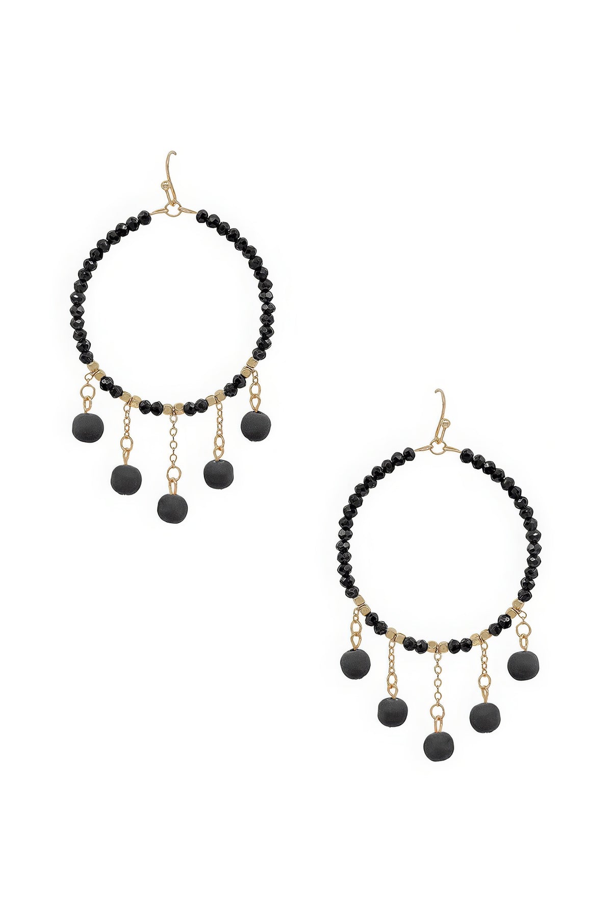 Clay Ball Charm Round Beads Earring – alternate view