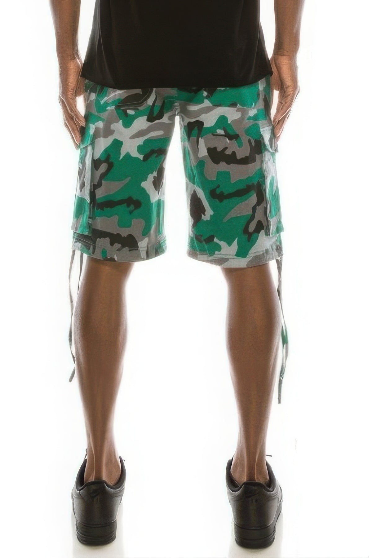Men's Camo Belted Cargo Shorts – alternate view