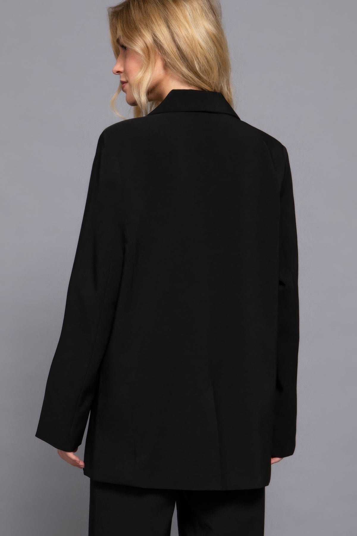 Long Sleeve Front Button Closure Blazer – alternate view