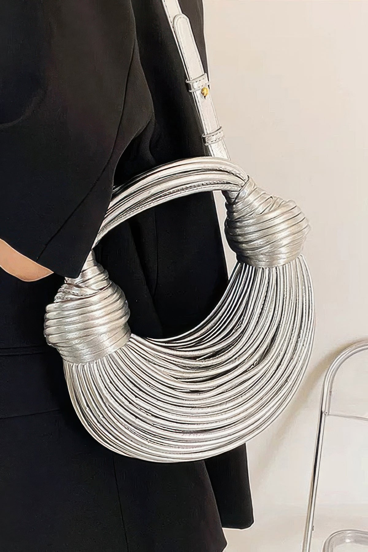 Faux Leather Rope Hobo Bag – alternate view
