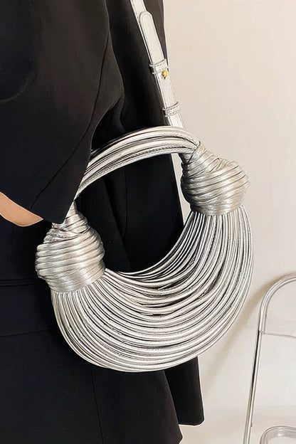 Faux Leather Rope Hobo Bag – alternate view