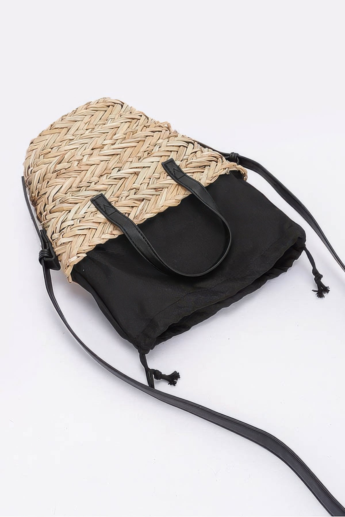 Faux Straw Small Tote Bag – alternate view