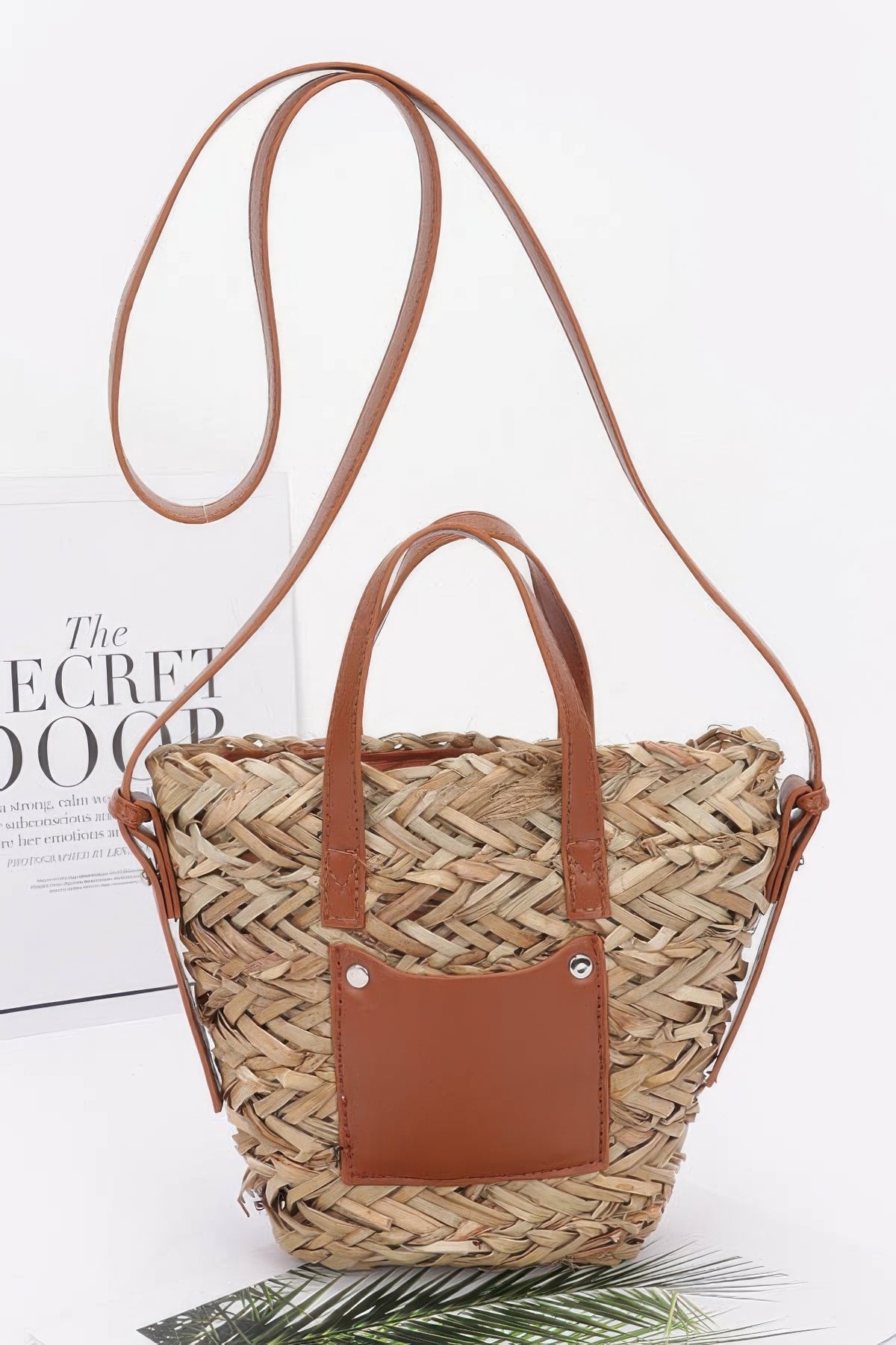 Faux Straw Small Tote Bag – alternate view