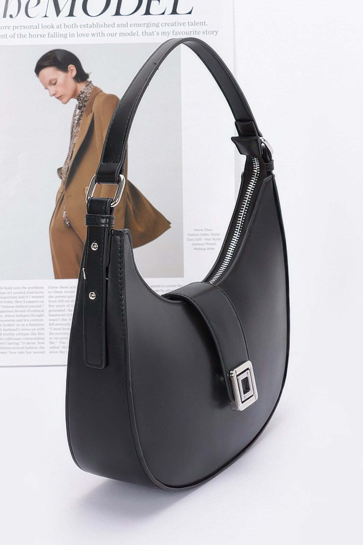 Faux Leather Hobo Bag – alternate view
