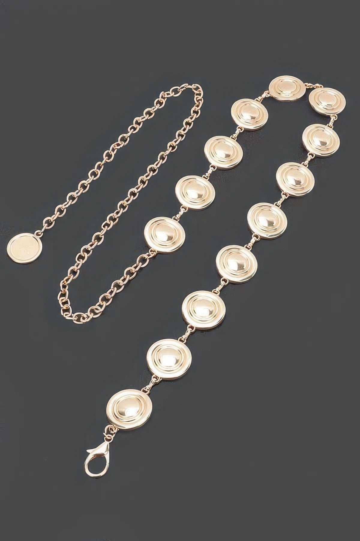 Round Metal Chain Belt – alternate view