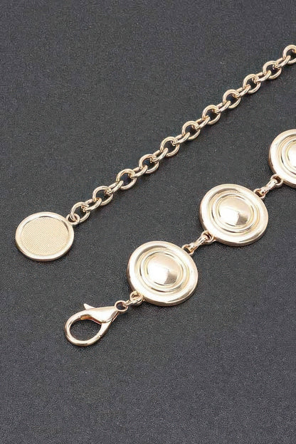 Round Metal Chain Belt – alternate view