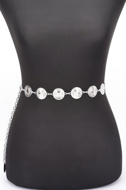 Round Metal Chain Belt – alternate view