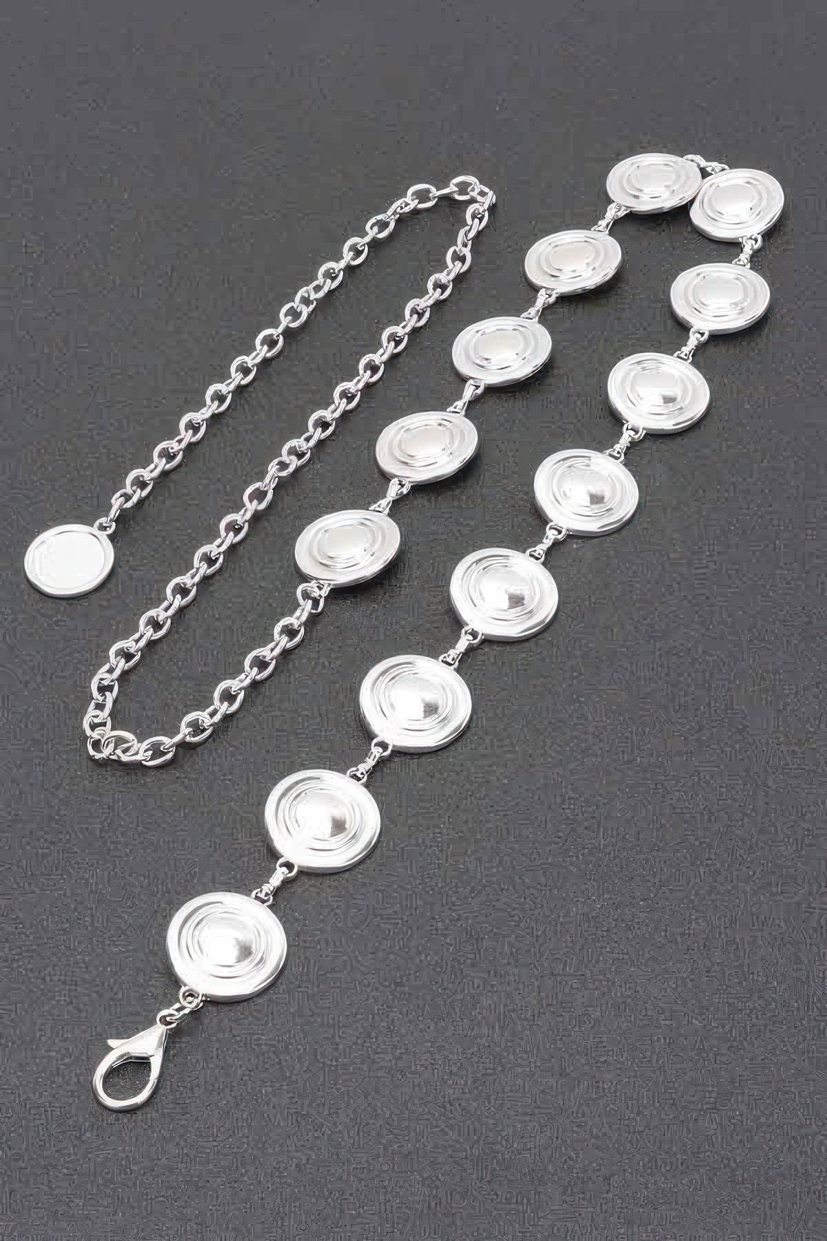 Round Metal Chain Belt – alternate view
