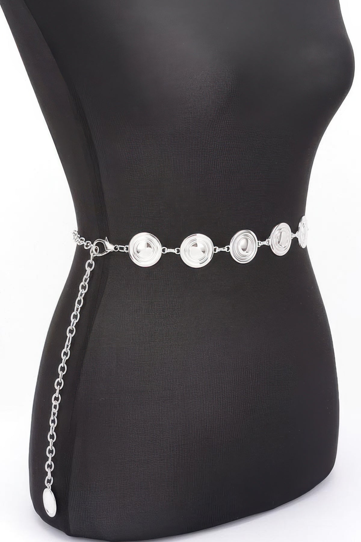 Round Metal Chain Belt – alternate view
