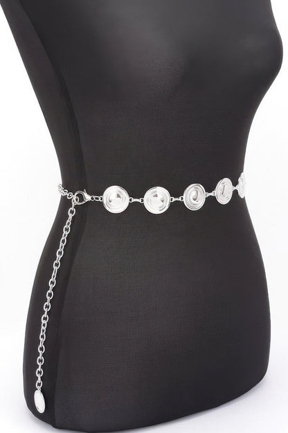 Round Metal Chain Belt – alternate view