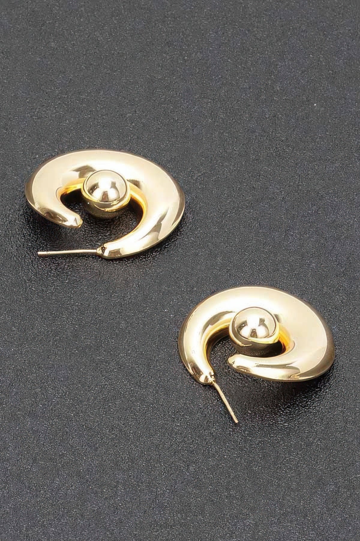 Gold Plated Metal Earring – alternate view