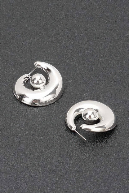 Gold Plated Metal Earring – alternate view