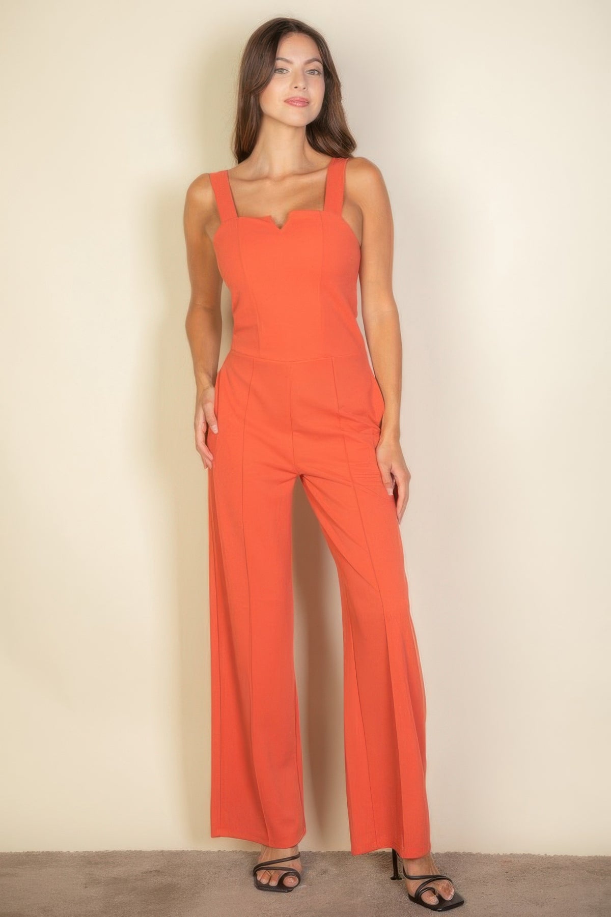 Notched Neck Cami Jumpsuit – alternate view