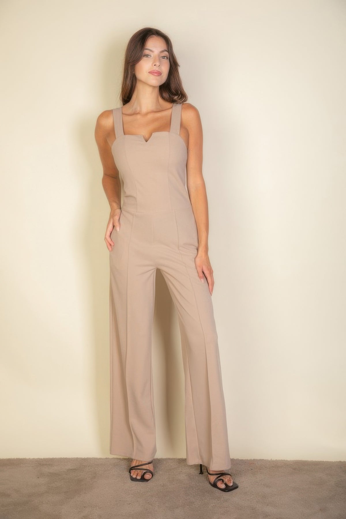 Notched Neck Cami Jumpsuit – alternate view