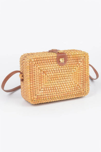 Crossbody Bamboo Box Bag