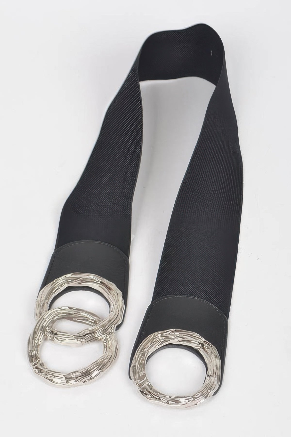 Triple O Ring Buckle Elastic Belt
