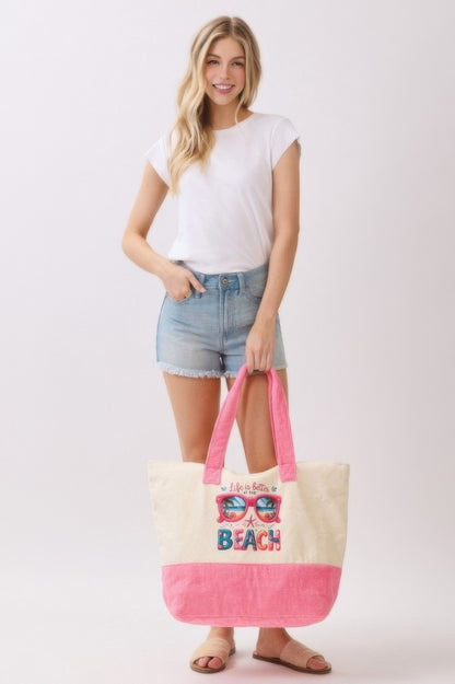Life Is Better At The Beach Terry Tote