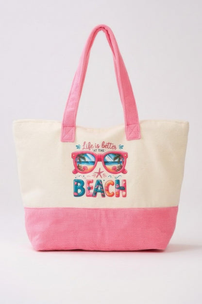 Life Is Better At The Beach Terry Tote