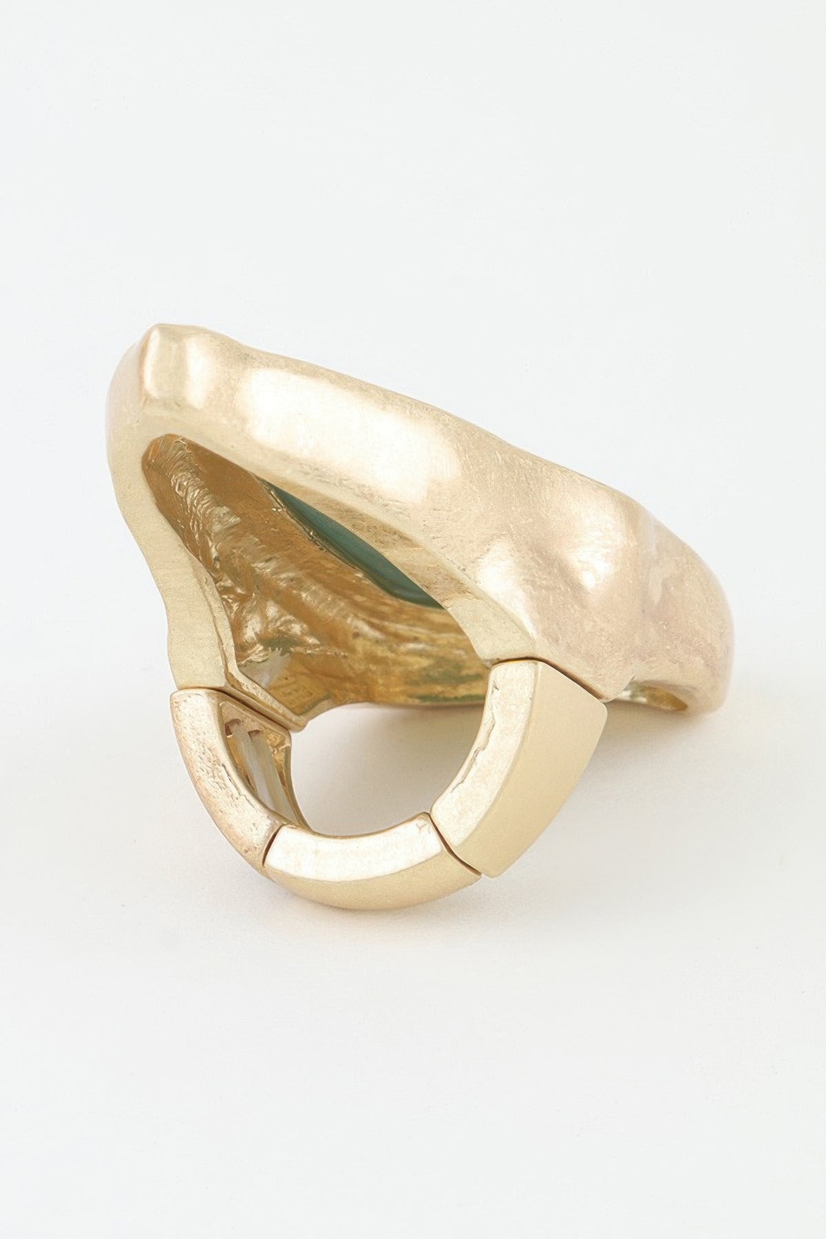 Matte Marble Stone Statement Ring