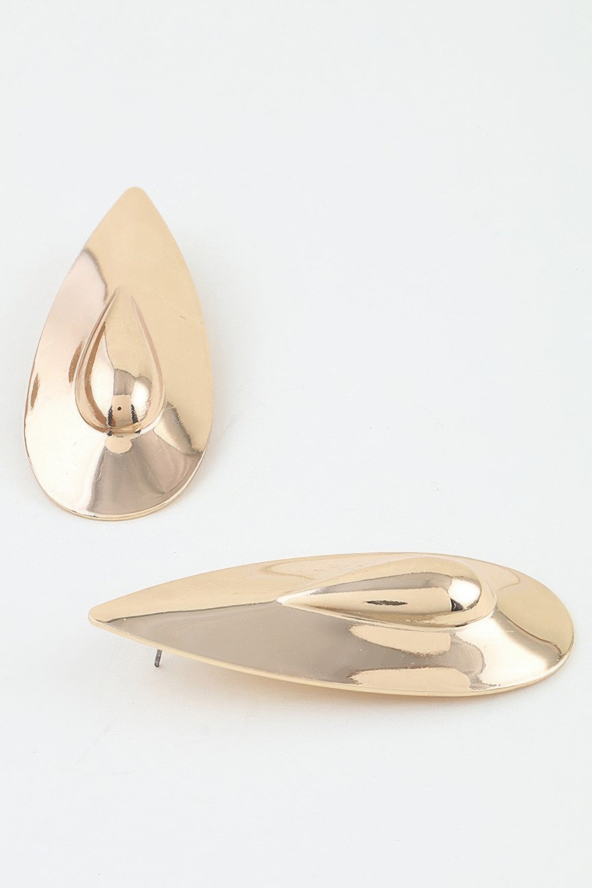 Double Polished Teardrop Earrings